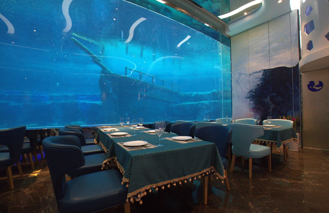 J'taime underwater restaurant in Sanya, Hainan, China