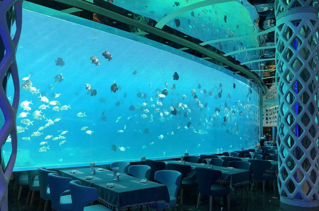 J'taime underwater restaurant in Sanya, Hainan, China